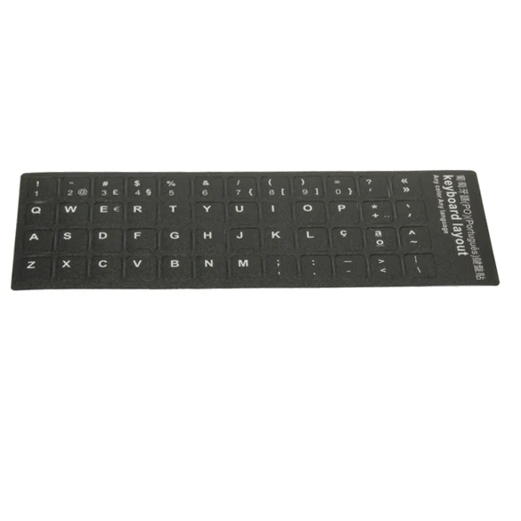NEW Portuguese Keyboard Stickers Layout Black Free Shipping Suitable For Laptop Notebook Computer 180x65mm
NEW Portuguese Keyboard Stickers Layout Black Free Shipping Suitable For Laptop Notebook Computer 180x65mm