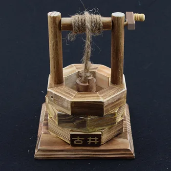 Mini Wooden Water Wells Toys Children The Best Gift Retro Toys for Decoration Of the Table Desk Model
Mini Wooden Water Wells Toys Children The Best Gift Retro Toys for Decoration Of the Table Desk Model