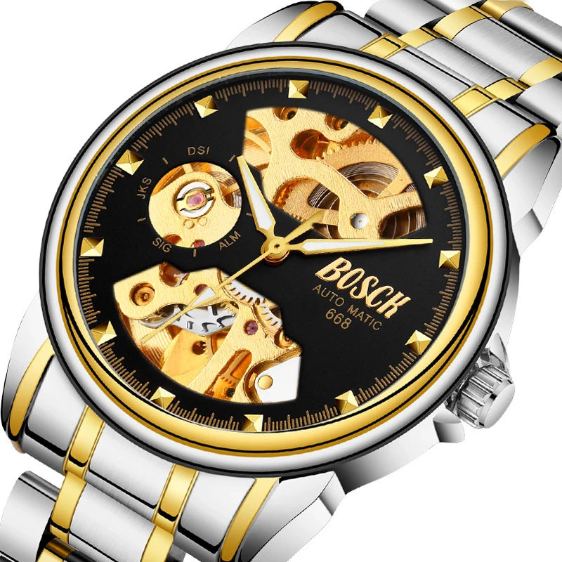 Top Tourbillon Automatic Mechanical Watch Men's Stainless Steel Skeleton Waterproof Clock Luxury Brand Business Wrist Watches
Top Tourbillon Automatic Mechanical Watch Men's Stainless Steel Skeleton Waterproof Clock Luxury Brand Business Wrist Watches