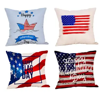 4 pcs American Independence Day Cushion Cover 45*45cm Cotton Linen USA Flag stars multiple colour decorative cushions for sofa
4 pcs American Independence Day Cushion Cover 45*45cm Cotton Linen USA Flag stars multiple colour decorative cushions for sofa