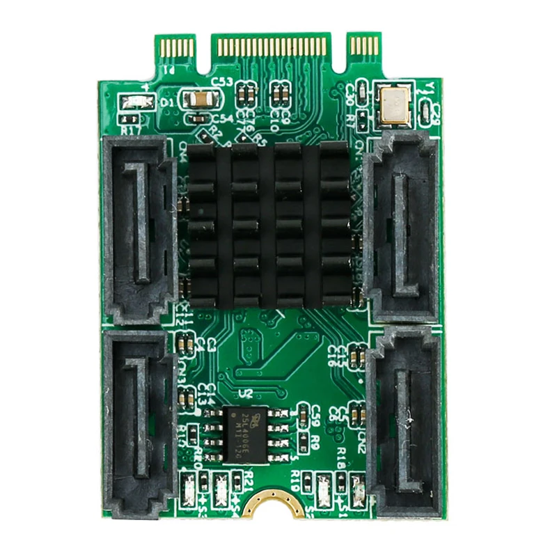 M.2 To 4 Ports SATA 3.0 Controller Card B + M key ( PCI Express ) NGFF to 7Pin SATA 6GB SSD slot adapter Support Port Multiplier
M.2 To 4 Ports SATA 3.0 Controller Card B + M key ( PCI Express ) NGFF to 7Pin SATA 6GB SSD slot adapter Support Port Multiplier