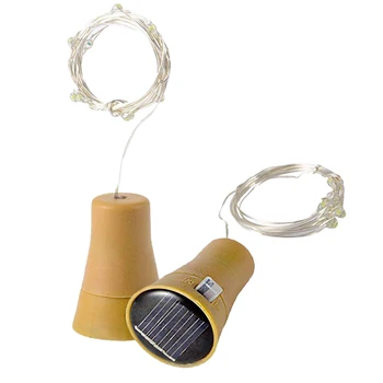 6 Pack Solar Powered Wine Bottle String Light 10 LED Waterproof Colorful Copper Cork Shaped Light for Wedding Christmas Outdoor
6 Pack Solar Powered Wine Bottle String Light 10 LED Waterproof Colorful Copper Cork Shaped Light for Wedding Christmas Outdoor