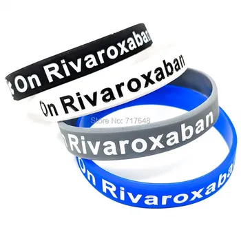 100pcs On Rivaroxaban Medical Alert wristband silicone bracelets free shipping by epacket A
100pcs On Rivaroxaban Medical Alert wristband silicone bracelets free shipping by epacket A