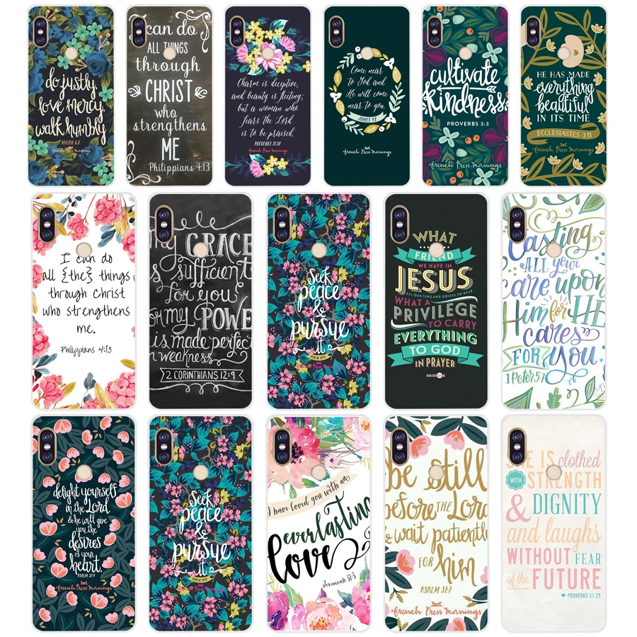 138 Bible Philippians Jesus Christ Christian Soft Silicone Tpu Cover phone Case for xiaomi redmi 6 Pro 6A note 5 6 Pro mi 8 lite
138 Bible Philippians Jesus Christ Christian Soft Silicone Tpu Cover phone Case for xiaomi redmi 6 Pro 6A note 5 6 Pro mi 8 lite