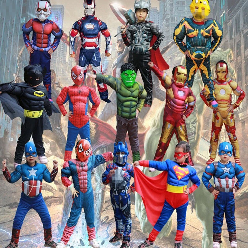 Marvel DC Superhero Iron Spider Batman 2pcs Kids Costume Avengers Child Cosplay Halloween Costumes Kids Boy Girl(Jumpsuit+mask)
Marvel DC Superhero Iron Spider Batman 2pcs Kids Costume Avengers Child Cosplay Halloween Costumes Kids Boy Girl(Jumpsuit+mask)