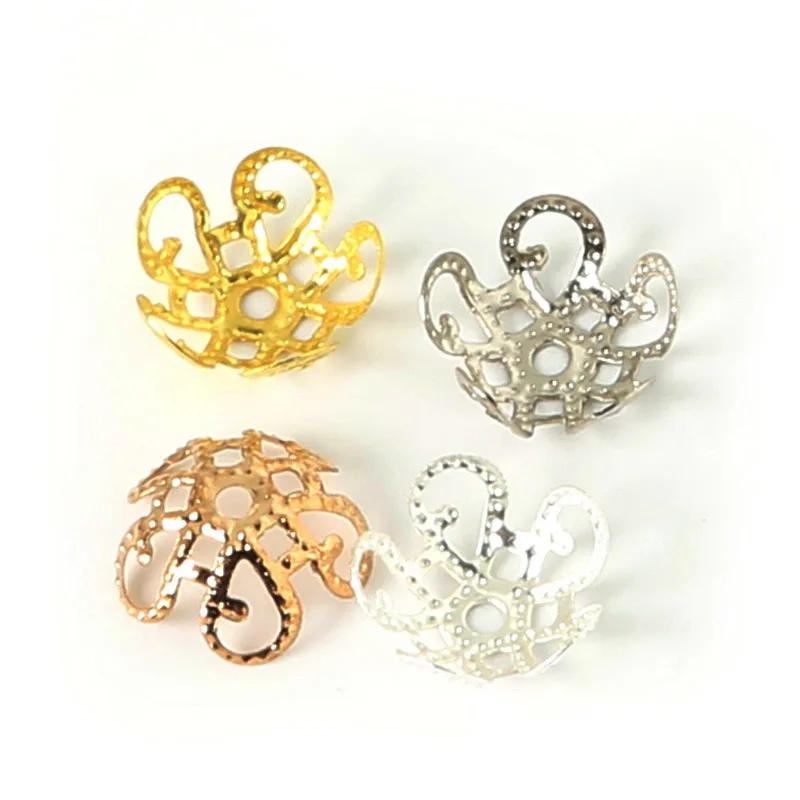 100 pcs/lot DIY 10x4mm Hollow Flower Metal Charms Bead Caps For Jewelry Making Conntect beads DIY Handmade Bracelet Necklace
100 pcs/lot DIY 10x4mm Hollow Flower Metal Charms Bead Caps For Jewelry Making Conntect beads DIY Handmade Bracelet Necklace