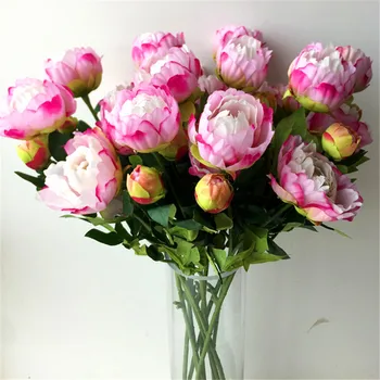 Fake Long Stem Peony (3 heads/piece) Simulation Peonia for Wedding Home Showcase Decorative Artificial Flowers
Fake Long Stem Peony (3 heads/piece) Simulation Peonia for Wedding Home Showcase Decorative Artificial Flowers