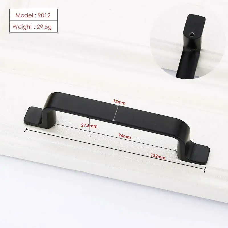 American Zinc Alloy Handle Style Durable Black Door Handle Decoration Drawer Kitchen Cupboard Cabinet Drawer Furniture Hardware
American Zinc Alloy Handle Style Durable Black Door Handle Decoration Drawer Kitchen Cupboard Cabinet Drawer Furniture Hardware