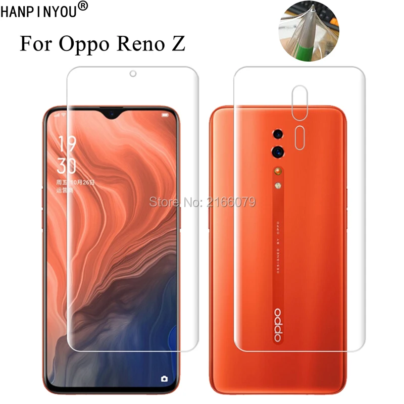 Для Oppo Reno Z RenoZ 6 4 "мягкая ТПУ Передняя и задняя полная защита экрана прозрачная