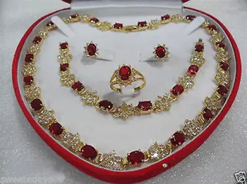 Jewelry 001176 women's jewelry red gem gem 18KGP Earring Bracelet Necklace Ring -jewelry brinco wedding earrings
Jewelry 001176 women's jewelry red gem gem 18KGP Earring Bracelet Necklace Ring -jewelry brinco wedding earrings