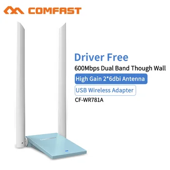 Dual Band 600Mbps USB wifi Adapter AC600 2.4GHz +5GHz WiFi 2*6dbi Antenna 802.11b/n/g/AC PC Mini Computer Network Card Receiver
Dual Band 600Mbps USB wifi Adapter AC600 2.4GHz +5GHz WiFi 2*6dbi Antenna 802.11b/n/g/AC PC Mini Computer Network Card Receiver