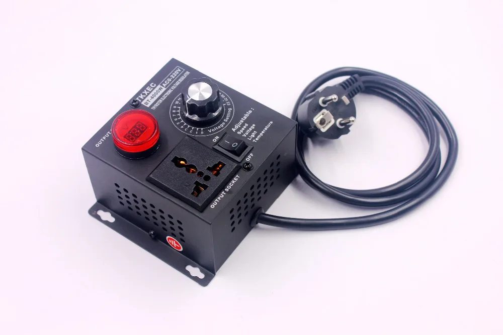 Voltage Display AC 220V 4000W SCR Electronic Voltage Regulator Electric tool Motor Speed Controller Adjustable
Voltage Display AC 220V 4000W SCR Electronic Voltage Regulator Electric tool Motor Speed Controller Adjustable