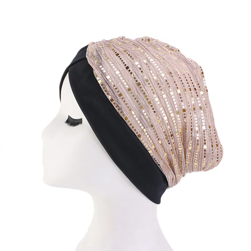 Muslim Bonnet Women Sequined Cap Mesh Turban Fashion Headwear Hijab Women Hair Accessories for Ladies
Muslim Bonnet Women Sequined Cap Mesh Turban Fashion Headwear Hijab Women Hair Accessories for Ladies