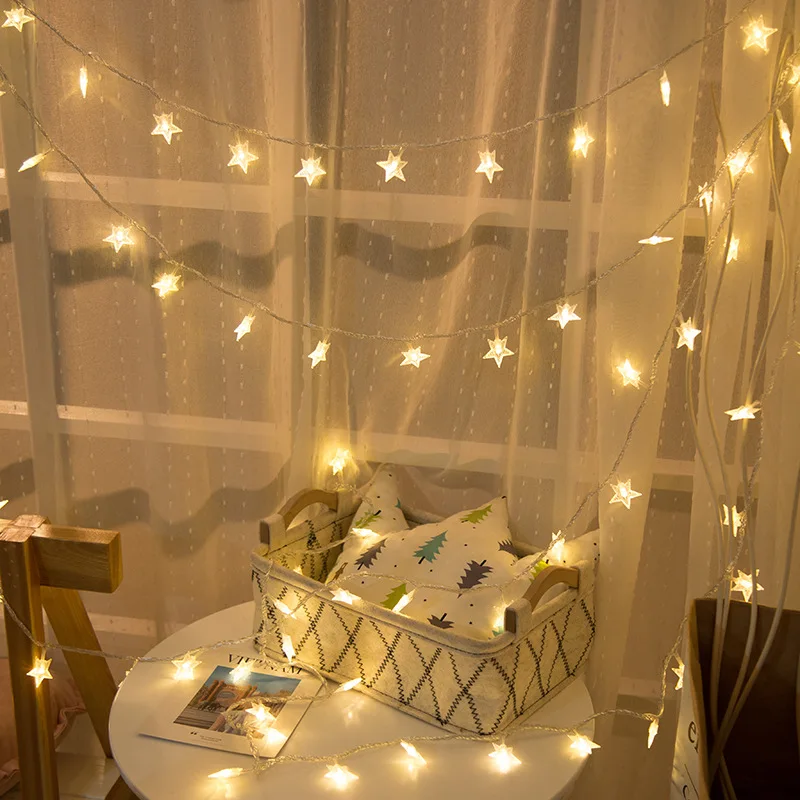 10M 80 Leds Star String Lights Outdoor Battery Powered LED String Fairy Lights Holiday Wedding Xmas Deco Led Curtain Light PD043
10M 80 Leds Star String Lights Outdoor Battery Powered LED String Fairy Lights Holiday Wedding Xmas Deco Led Curtain Light PD043