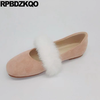 Dress Unique Fur Designer Japanese Women White Suede Wedding Ballet Shoes Square Toe Cute 10 Large Size 11 Pink Mary Jane Flats
Dress Unique Fur Designer Japanese Women White Suede Wedding Ballet Shoes Square Toe Cute 10 Large Size 11 Pink Mary Jane Flats