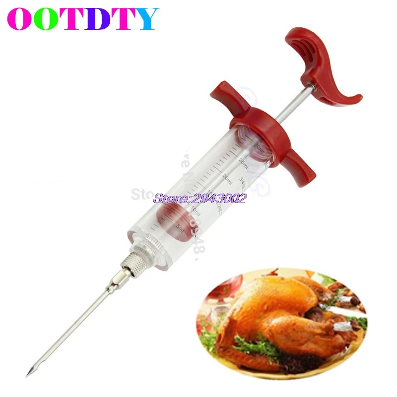 Marinade Injectors Flavor Syringe Cooking Meat Poultry Turkey Chicken BBQ Kitchen Tools APR12_30
Marinade Injectors Flavor Syringe Cooking Meat Poultry Turkey Chicken BBQ Kitchen Tools APR12_30