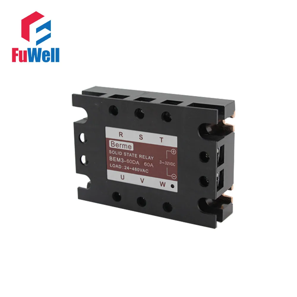 

3-phase Solid State Relay SSR DC-AC 60DA