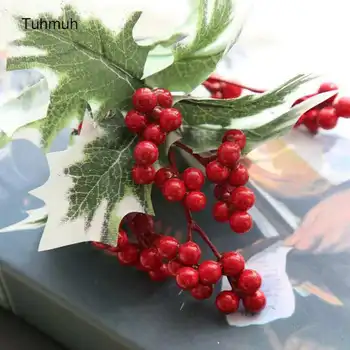 15pcs Small 22cm Christmas Red Berry with Leaves Simulation Foam Artificial Flowers Fruit Branches Wedding Party Home Decoration
15pcs Small 22cm Christmas Red Berry with Leaves Simulation Foam Artificial Flowers Fruit Branches Wedding Party Home Decoration