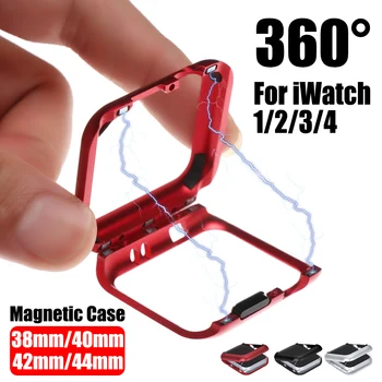 Magnetic Adsorption Metal Frame Protection Case for Apple Clock 38 MM 42 MM Series 1 2 3 for i-watch 440 MM 44 MM Bumper Case
Magnetic Adsorption Metal Frame Protection Case for Apple Clock 38 MM 42 MM Series 1 2 3 for i-watch 440 MM 44 MM Bumper Case