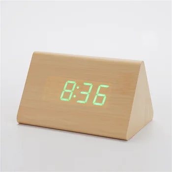 Creative Alarm Clock Wooden Desk Digital Clocks Sound Control Snooze Bamboo LED Clock Thermometer Home Decor Unique Gift
Creative Alarm Clock Wooden Desk Digital Clocks Sound Control Snooze Bamboo LED Clock Thermometer Home Decor Unique Gift