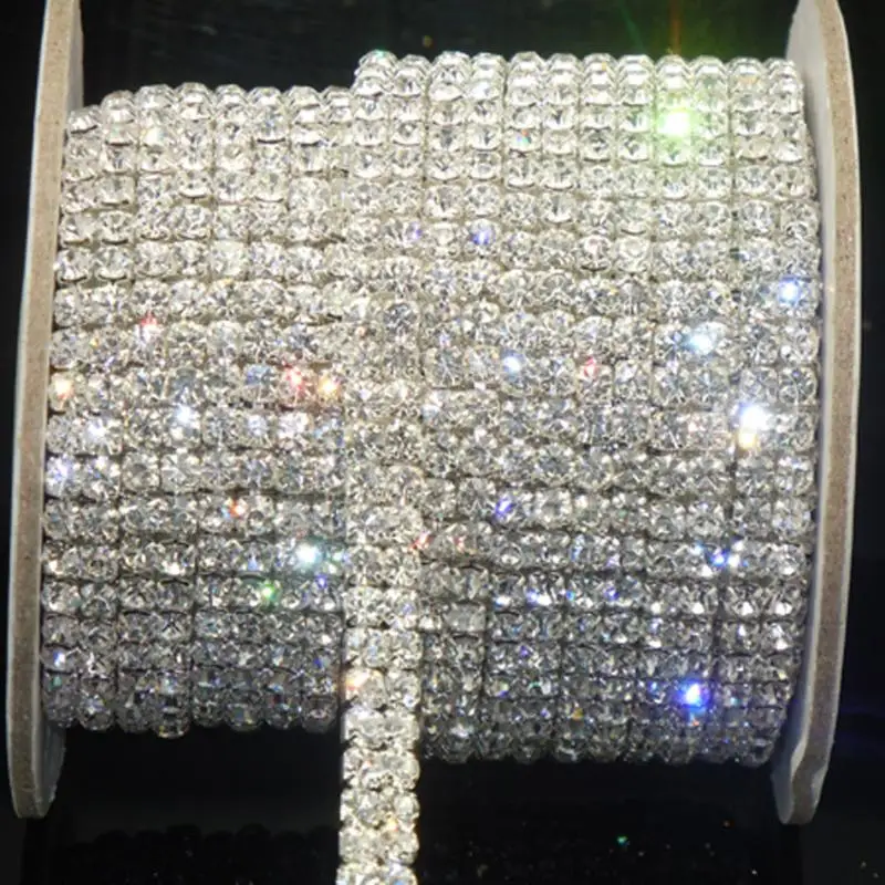 1Yard SS16 Clear Rhinestone Sew On Glue 2-Row 2-Row Close Chain Trims Silver DIY Rhinestone Chains Sewing Tool Accessories
1Yard SS16 Clear Rhinestone Sew On Glue 2-Row 2-Row Close Chain Trims Silver DIY Rhinestone Chains Sewing Tool Accessories