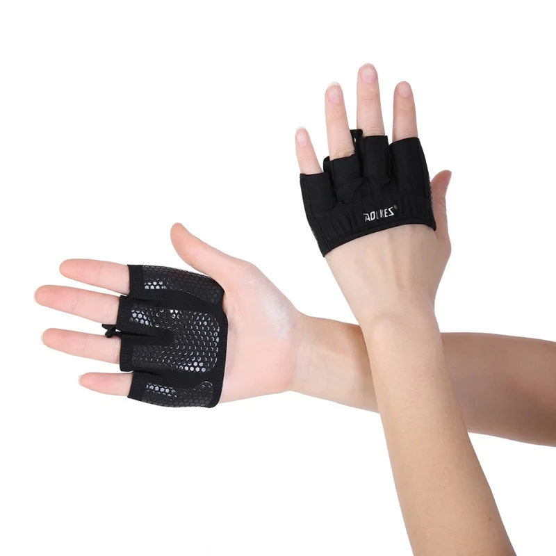 AOLIKES 1 Pair Anti-skid Unisex Cycling Weight Lifting Gym Gloves Sports Mountain Cycling Palm Protector Glove
AOLIKES 1 Pair Anti-skid Unisex Cycling Weight Lifting Gym Gloves Sports Mountain Cycling Palm Protector Glove