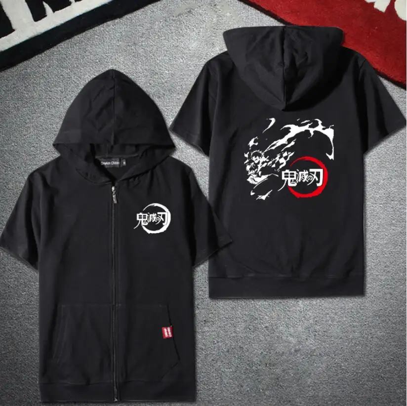 Anime Demon Slayer: Kimetsu no Yaiba short sleeve sweatershirt men's fashion casual summer zipper hooded student campus casual h
Anime Demon Slayer: Kimetsu no Yaiba short sleeve sweatershirt men's fashion casual summer zipper hooded student campus casual h