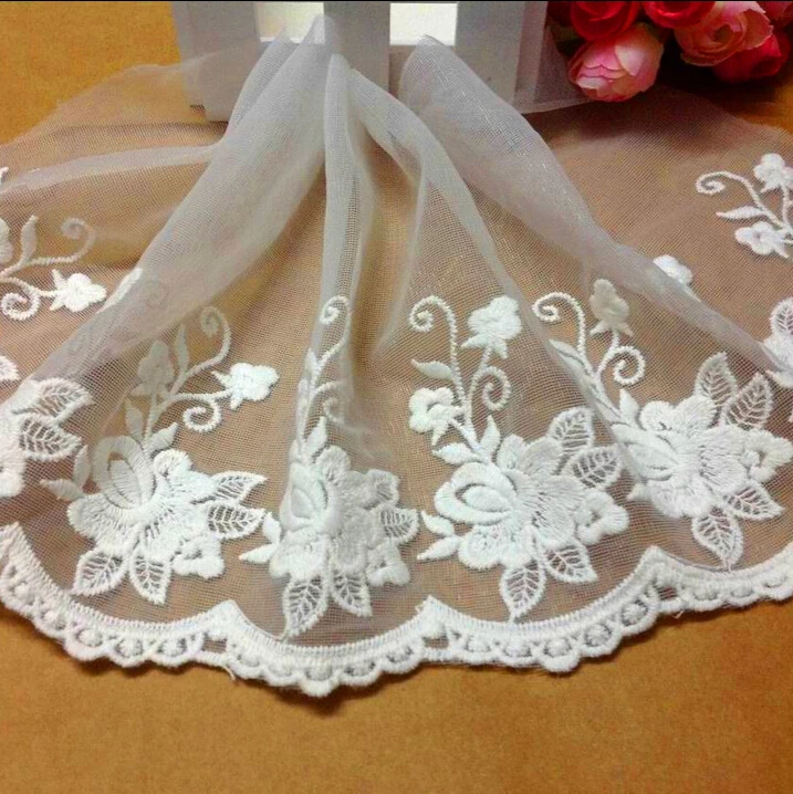 5 yards/lot width 16cm 6.3" white vintage organza embroidery lace trim ribbon DIY Garment Accessories 1022596L4K27
5 yards/lot width 16cm 6.3" white vintage organza embroidery lace trim ribbon DIY Garment Accessories 1022596L4K27