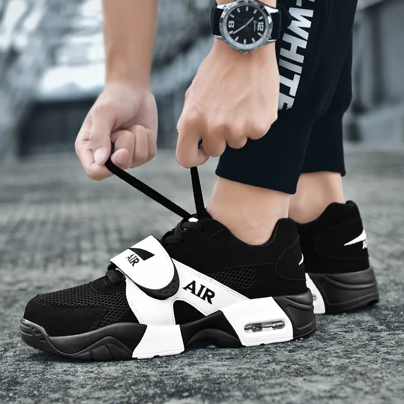 Men Women Air Cushioning Sneakers Mesh Breathabe Couple Running Shoes White Black Thick Bottom Sport Shoes Zapatos De Hombre
Men Women Air Cushioning Sneakers Mesh Breathabe Couple Running Shoes White Black Thick Bottom Sport Shoes Zapatos De Hombre