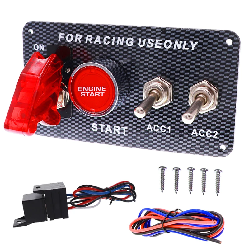 Car 12V Switch Ignition Panel Switching Start Push Racing Car Engine Start Button Ignition button Switches
Car 12V Switch Ignition Panel Switching Start Push Racing Car Engine Start Button Ignition button Switches