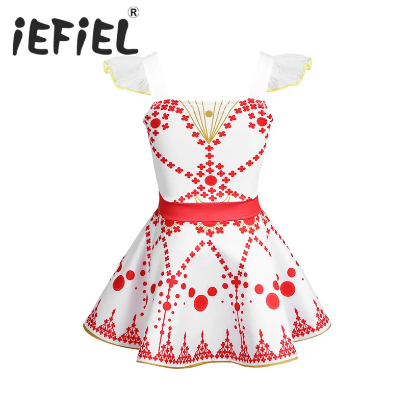 iEFiEL Kids Girls Ruffled Sleeves Square Neckline Printed Ballet Dance Gymnastics Dress Ballerina Fairy Cosplay Costume Clothes
iEFiEL Kids Girls Ruffled Sleeves Square Neckline Printed Ballet Dance Gymnastics Dress Ballerina Fairy Cosplay Costume Clothes