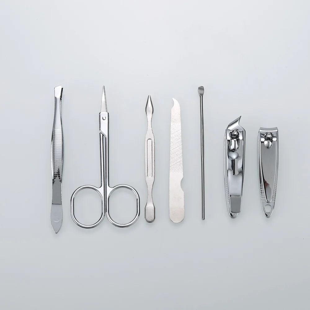 Professional Nail Tools Stainless Steel Manicure Pedicure Ear pick Nail Clipper Set 7 in 1 Case With PU Leather Wholesale kf5e
Professional Nail Tools Stainless Steel Manicure Pedicure Ear pick Nail Clipper Set 7 in 1 Case With PU Leather Wholesale kf5e