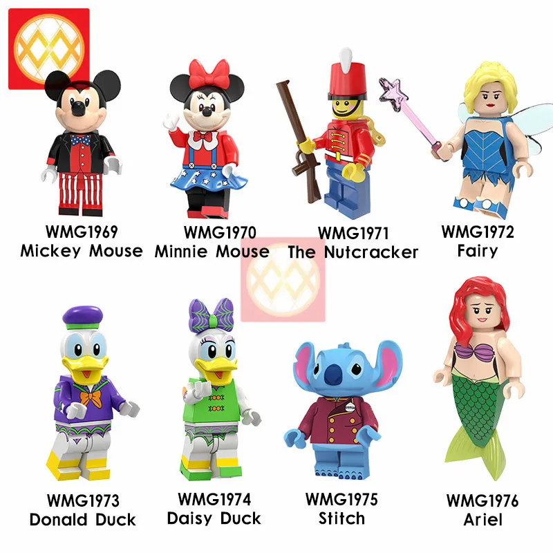 PG8225 fairy tale Pumping Cartoon Toys Mickey Duck Daisy Fairy Stitch Ariel Minnie building blocks FOR children Christmas gifts
PG8225 fairy tale Pumping Cartoon Toys Mickey Duck Daisy Fairy Stitch Ariel Minnie building blocks FOR children Christmas gifts