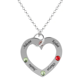 personalized Custom engraved Heart Necklace for Women Popular Design Name Pendant Necklace 925 Silver Birthstone Necklace#EW30
personalized Custom engraved Heart Necklace for Women Popular Design Name Pendant Necklace 925 Silver Birthstone Necklace#EW30