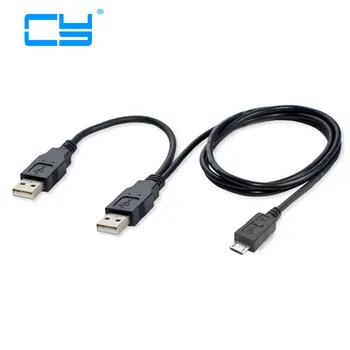 High Quality USB 2.0 two Male to Micro USB 5P Male Y Cable 80cm for external Hard Disk Drive
High Quality USB 2.0 two Male to Micro USB 5P Male Y Cable 80cm for external Hard Disk Drive