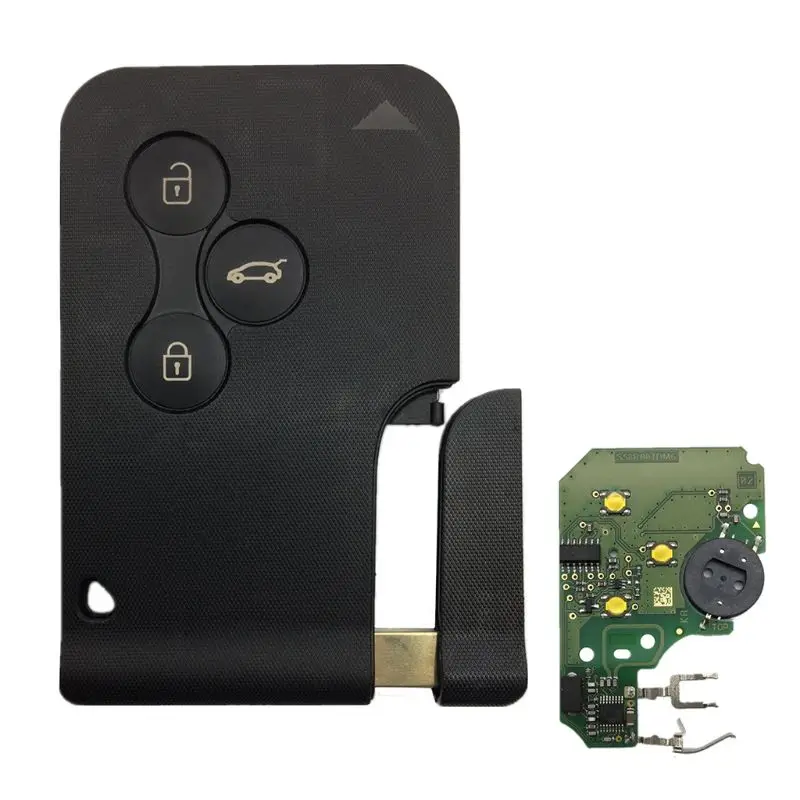 3 Button 433Mhz 7947 Chip With Emergency Insert Blade Smart Remote Key For Renault Megane Scenic 2003-2008 Card
3 Button 433Mhz 7947 Chip With Emergency Insert Blade Smart Remote Key For Renault Megane Scenic 2003-2008 Card