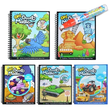 Magic Drawing water book with 1 Magic Pen/Intimate Learning Board Children Education Boy girls draw Drawing Toys for children
Magic Drawing water book with 1 Magic Pen/Intimate Learning Board Children Education Boy girls draw Drawing Toys for children