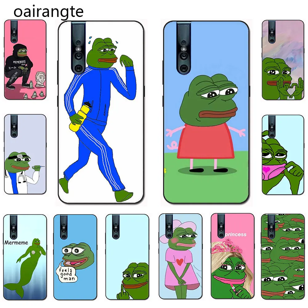 Интернет Meme Smug Frog Pepe силиконовый чехол для телефона VIVO X30 IQ00 S5 NEX 3 Y11 V15 V11 Pro V9 V7 Y17 Y55s