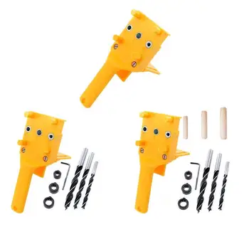 Woodworking Dowel Pocket Hole Drill Jig fits 6 8 10mm Drill Guide Metal Sleeve Drilling Doweling Hole Saw Tools Handheld Jigs
Woodworking Dowel Pocket Hole Drill Jig fits 6 8 10mm Drill Guide Metal Sleeve Drilling Doweling Hole Saw Tools Handheld Jigs