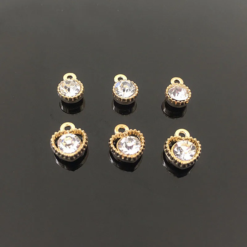 20PCS/Lot Small Heart Round Shape Pendant Charms Alloy Crystal Zircon Charms For DIY Neckalce Bracelet Pendant Jewelry Making
20PCS/Lot Small Heart Round Shape Pendant Charms Alloy Crystal Zircon Charms For DIY Neckalce Bracelet Pendant Jewelry Making