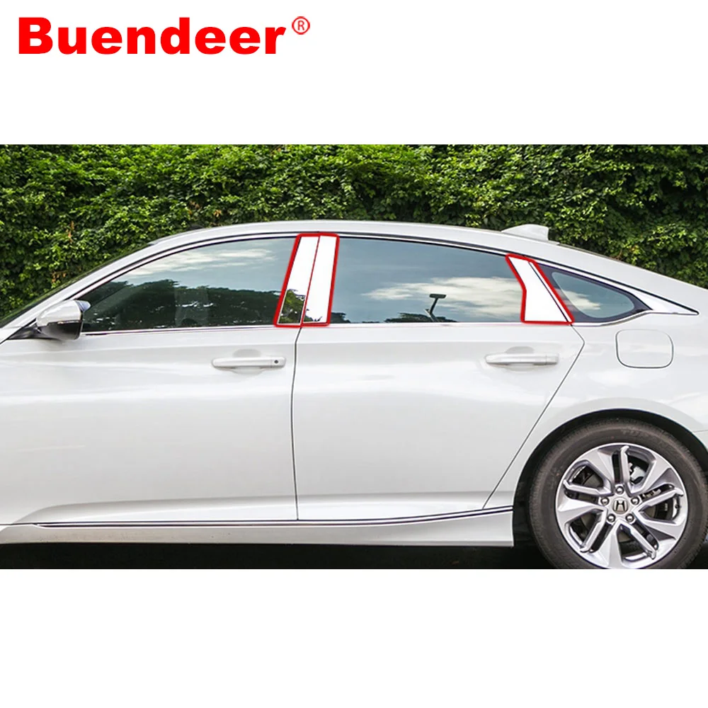 Buendeer Mirror Effect Stainless Steel Window Pillar Sticker Trim Covers for Honda Accord 10th Generation 2018 2019 Hybrid Sport
Buendeer Mirror Effect Stainless Steel Window Pillar Sticker Trim Covers for Honda Accord 10th Generation 2018 2019 Hybrid Sport