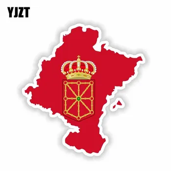 YJZT 12.6CM*13.4CM Comunidad Foral De Navarra Map Flag Car Sticker Motorcycle Decal 6-1656
YJZT 12.6CM*13.4CM Comunidad Foral De Navarra Map Flag Car Sticker Motorcycle Decal 6-1656
