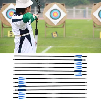 12pcs 80cm Fiberglass Arrow Arrowhead Spine 30-80ibs For Archery Recurve Compound Bows Hunting Shooting Target Practice Training
12pcs 80cm Fiberglass Arrow Arrowhead Spine 30-80ibs For Archery Recurve Compound Bows Hunting Shooting Target Practice Training