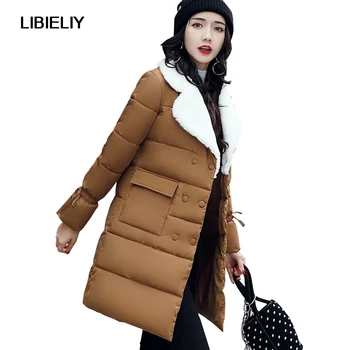 Nice Women Winter Long Turn Down Collar Basic Jacket Female Cotton Padded Coat Ladies Outerwear Big Pocket Warm Camperas
Nice Women Winter Long Turn Down Collar Basic Jacket Female Cotton Padded Coat Ladies Outerwear Big Pocket Warm Camperas