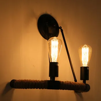American Country Retro Balcony Stairs Corridor Restaurant Edison Decorative Lights Semicircular Hemp Rope Iron Lamp 110-220v
American Country Retro Balcony Stairs Corridor Restaurant Edison Decorative Lights Semicircular Hemp Rope Iron Lamp 110-220v