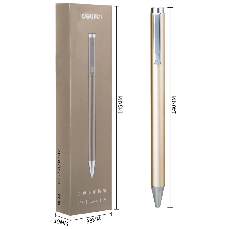 DELI S99 Rotating Metal Gel Pen Signature Pen 0.5mm Carbon Pen Business Office Student 1PCS
DELI S99 Rotating Metal Gel Pen Signature Pen 0.5mm Carbon Pen Business Office Student 1PCS