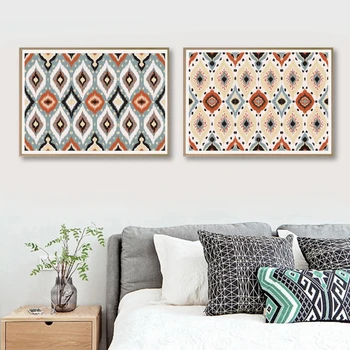 African Rug Print Aztec Style Ikat Geometric Folk Embroidery Ornament Wall Pictures Scandinavian Canvas Painting Wall Art Decor
African Rug Print Aztec Style Ikat Geometric Folk Embroidery Ornament Wall Pictures Scandinavian Canvas Painting Wall Art Decor