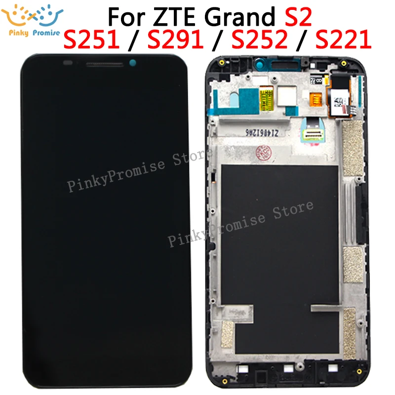 100% Full LCD DIsplay+Touch Screen Digitizer Assembly For ZTE Grand S2 S 2 II S251 S291 S252 S221 lcd with frame Free Shipping
100% Full LCD DIsplay+Touch Screen Digitizer Assembly For ZTE Grand S2 S 2 II S251 S291 S252 S221 lcd with frame Free Shipping