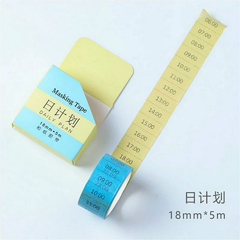 1pcs Time Arrangement Hand Account Album Decorative Water Color Washi Tape Office Adhesive Tape Stationery Sticker
1pcs Time Arrangement Hand Account Album Decorative Water Color Washi Tape Office Adhesive Tape Stationery Sticker