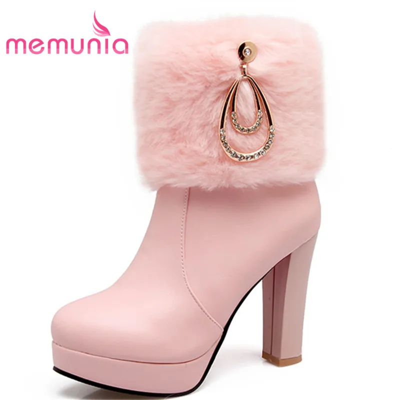 MEMUNIA big size 34-43 winter boots female extreme high heels platform boots elegant metal decoration new arrive ankle boots
MEMUNIA big size 34-43 winter boots female extreme high heels platform boots elegant metal decoration new arrive ankle boots